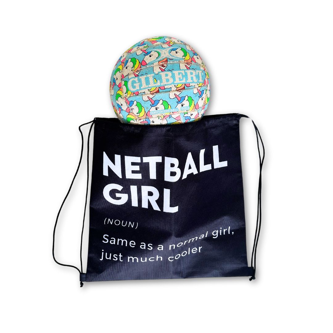 Netball Girl Drawstring Bag Bags for Books